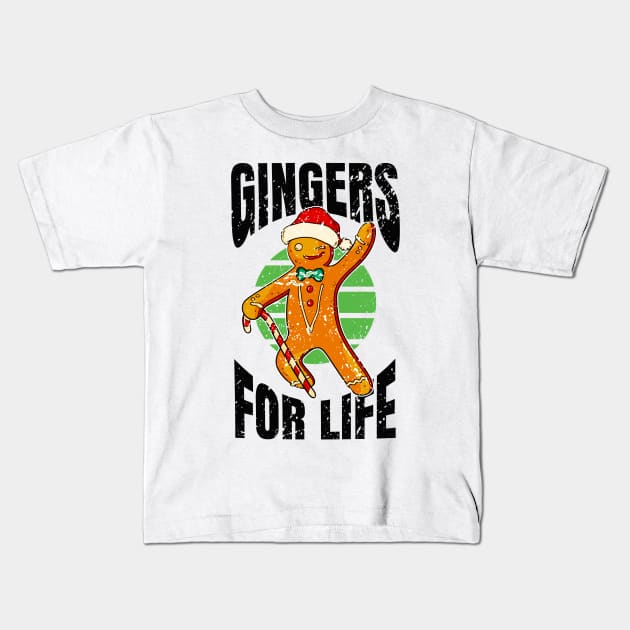 Christmas Santa Claus Gingers for life Kids T-Shirt by design-lab-berlin